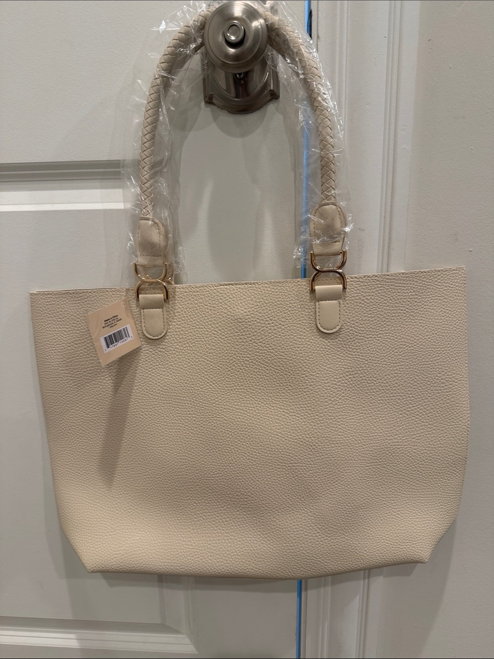Ulta Beauty Cream Tote with Braided Handles